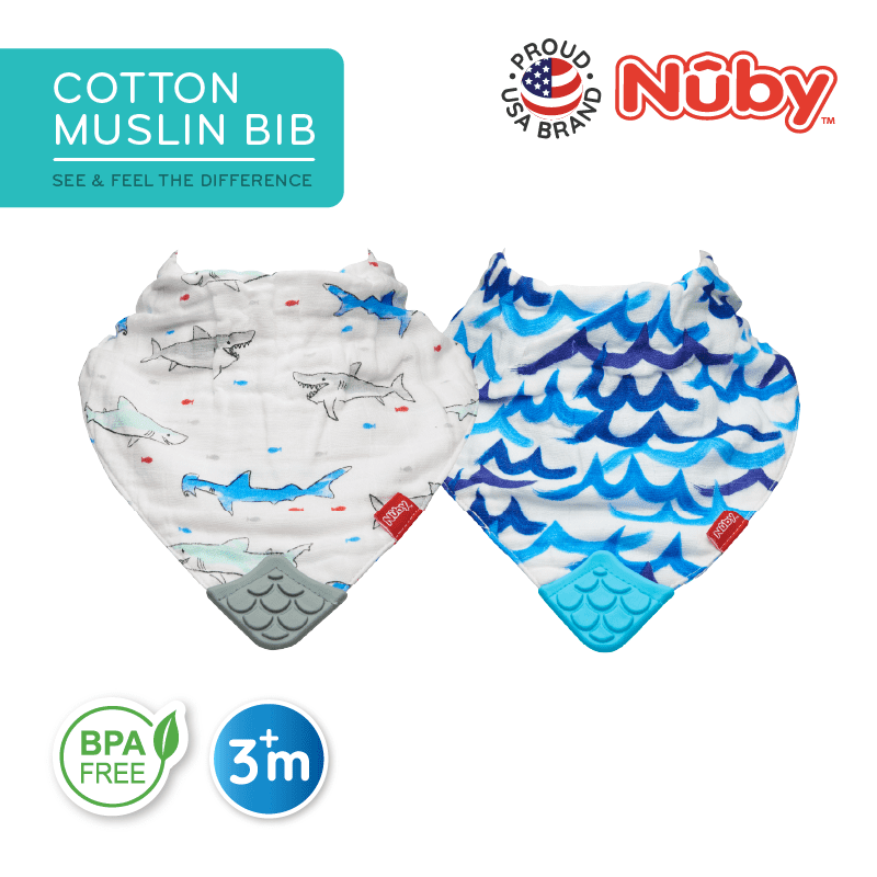 Astra Family Nuby cotton muslim bib.