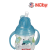 Astra Family A blue cup with a blue handle, perfect for the Nuby Designer Pinpoint 2 Handle Click-It Trainer Cup Weighted Straw & Flip-It Thin Straw 240ML/8OZ.
