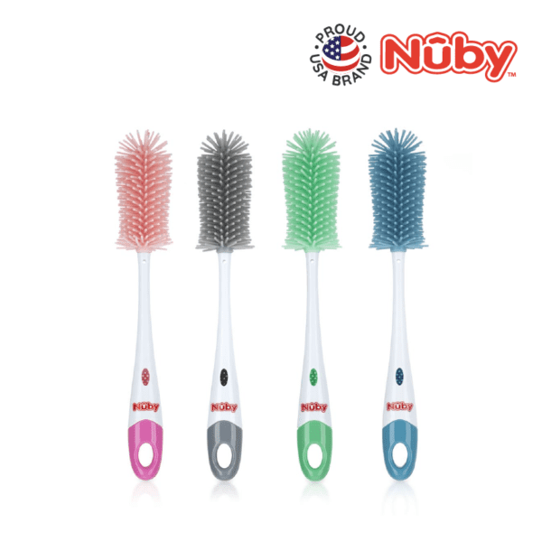 Astra Family A set of four brushes with different colors of bristles.