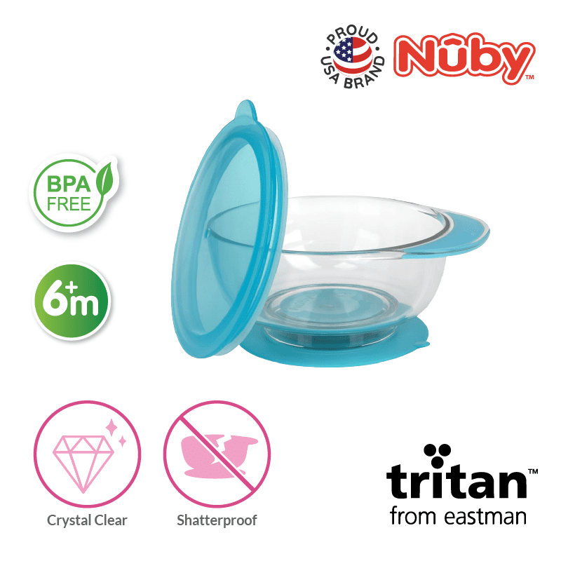Astra Family Trinity baby food bowl with lid.