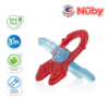 Astra Family A blue and red pacifier with the words nuby on it.