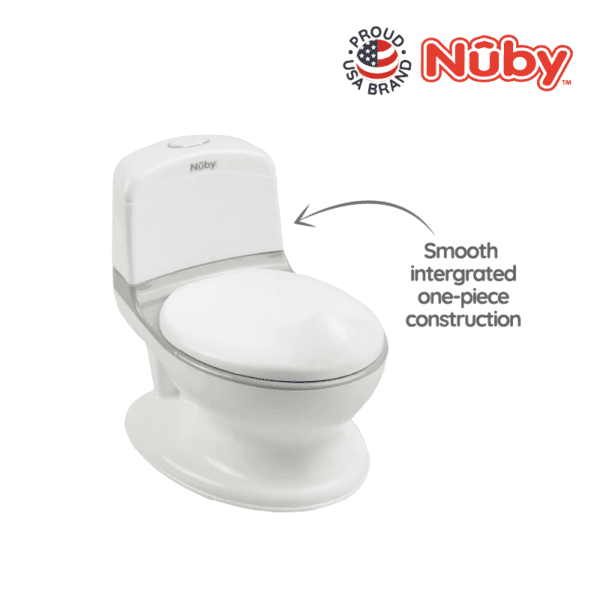 Astra Family A Nuby Potty designed for baby toilet training featuring the prominent 