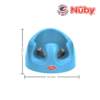 Astra Family A blue nuby baby seat with measurements.