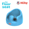 Astra Family A blue nuby floor seat with the words my floor seat.