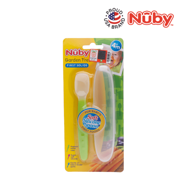 Astra Family A package of nuby baby spoons and forks.
