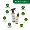 Astra Family The product features of a green cleaning product.