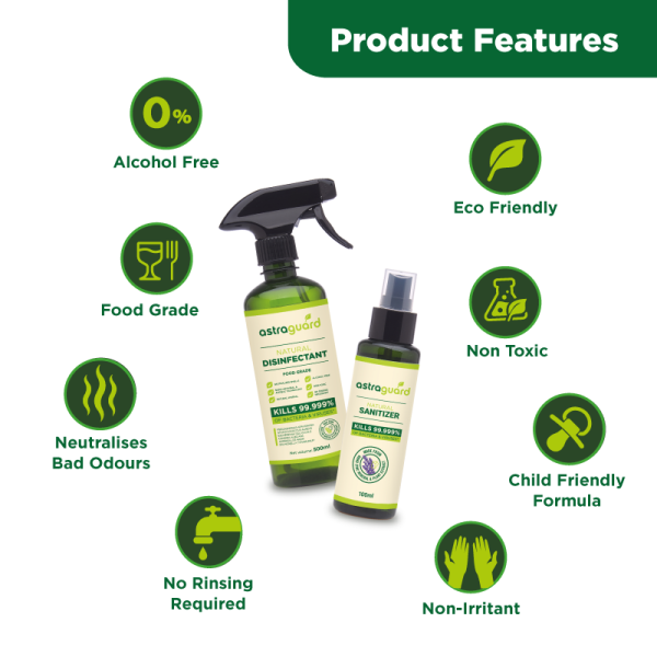 Astra Family The Astra Guard Natural Disinfectant 100ml is an eco-friendly baby disinfectant spray.