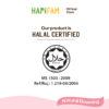 Astra Family Hapi Moms Mixed Berries lactation cookies are halal certified, providing a natural breast milk boost for breastfeeding moms.