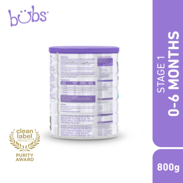 Astra Family Bob's Bubs Advanced Plus+ Goat Infant Formula S1 800g is a formula milk for sensitive babies.