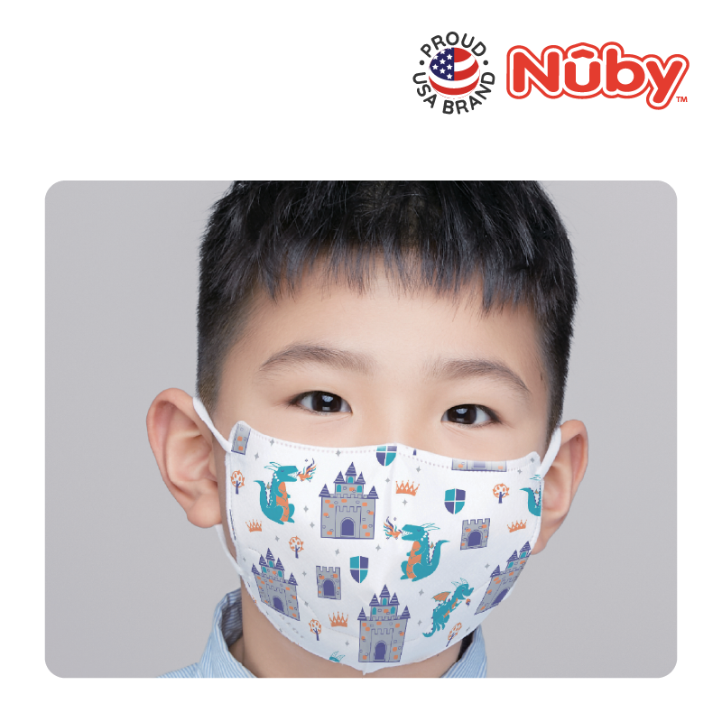 NB7404MB Nuby Kids 3D Mask 4 ply DRAGON Lifestyle 3