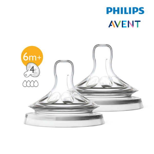 Astra Family Two Philips Avent Natural Teat 2.0 Fast Flow syringes.
