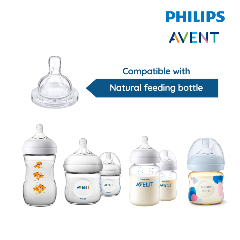 Astra Family Philips Avent Natural Teat 2.0 Fast Flow is compatible with natural feeding bottle.