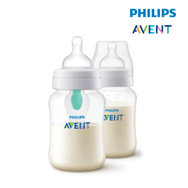 Astra Family Philips Avent Anti-Colic 9oz/260ml (Twin Pack) baby bottle set.