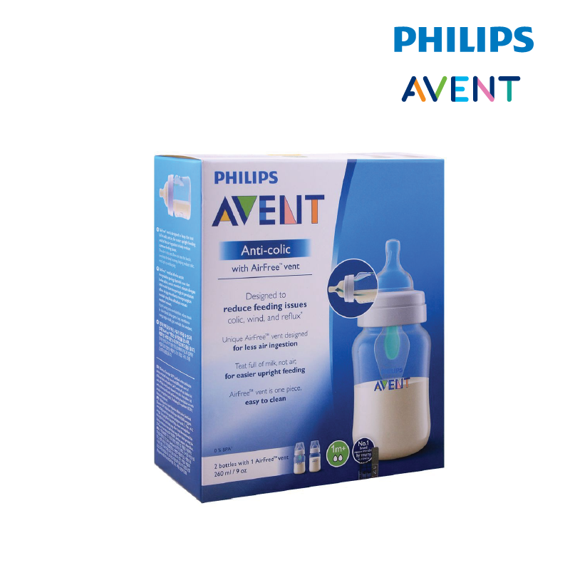 20581324 Anti Colic Bottle 9oz 260ml Twin Pack With Airfree Vent packaging 02