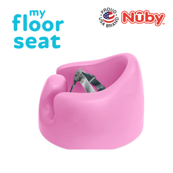 Astra Family My Nuby floor seat - baby's first chair in pink.