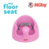 Astra Family A baby pink Nuby floor seat providing spine support for infants.