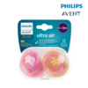 Astra Family Philips Avent Ultra Air 6-18M pacifiers with WHALE/STAR design.