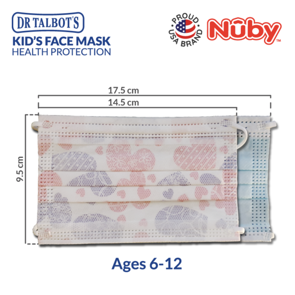 Astra Family Nuby Dr Talbot's 6-12YO Kids Mask (B) - 10pcs/pack.