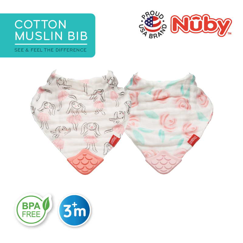 Astra Family Two muslim bibs with the words nubby and muslim bib.
