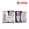 Astra Family Nuby Comfort Silicone Newborn Starter Set includes silicone baby bottles with weighted straw bottle and Nuby Natural Touch Printed Bottle With Silicone Nipple.