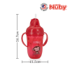 Astra Family A Nuby Comfort Flip-It Cup with Handles, featuring a monkey design, in 270ml.