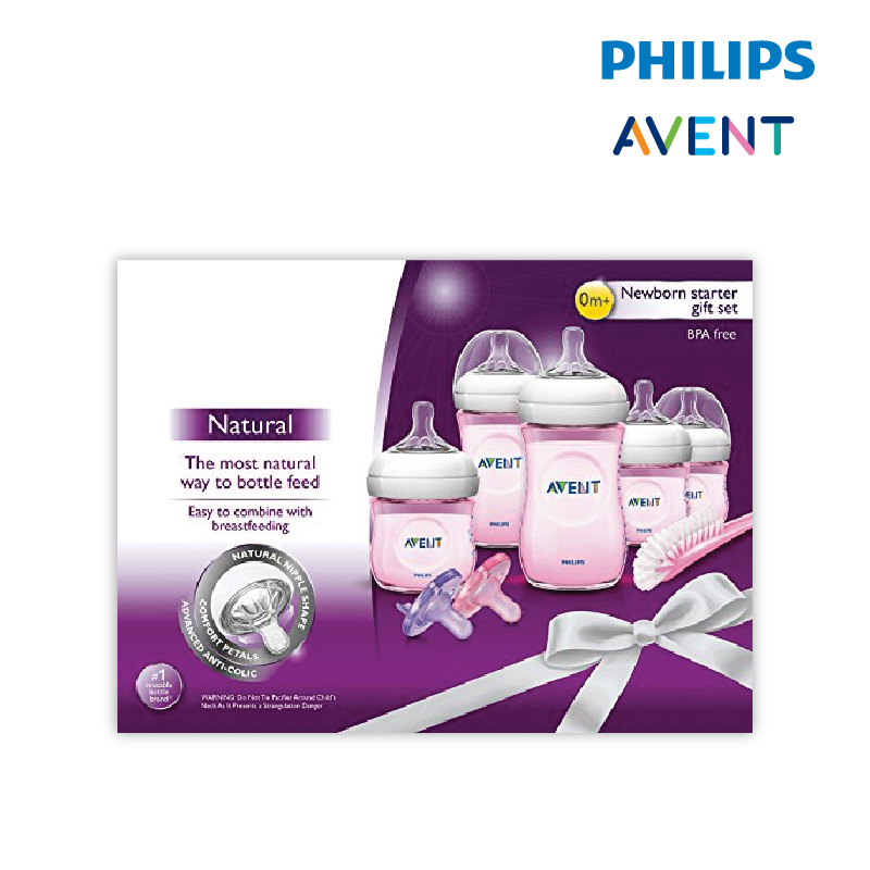 20529013 Philips Avent Newborn Starter Set Natural 2.0 Pp Blue Extra Soft Teat packaging