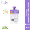Astra Family Bob's pouches - Bubs® Organic Banana and Apricot Power Porridge, a baby food pouch for 7-month-old infants from the Bubs plant burst line.