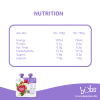 Astra Family A nutrition label for a bottle of Bubs® Organic Strawberry juice.