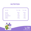 Astra Family A nutrition label for a bottle of Bubs® Organic Super Vegetable and Rice Congee, an organic baby food.
