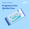 Astra Family Simple ingredients mini wet wipes, fragrance free alcohol free wipes.