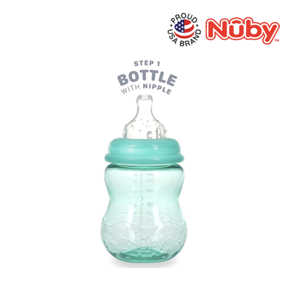 Astra Family A 8oz/240ml Nuby bottle with handles.