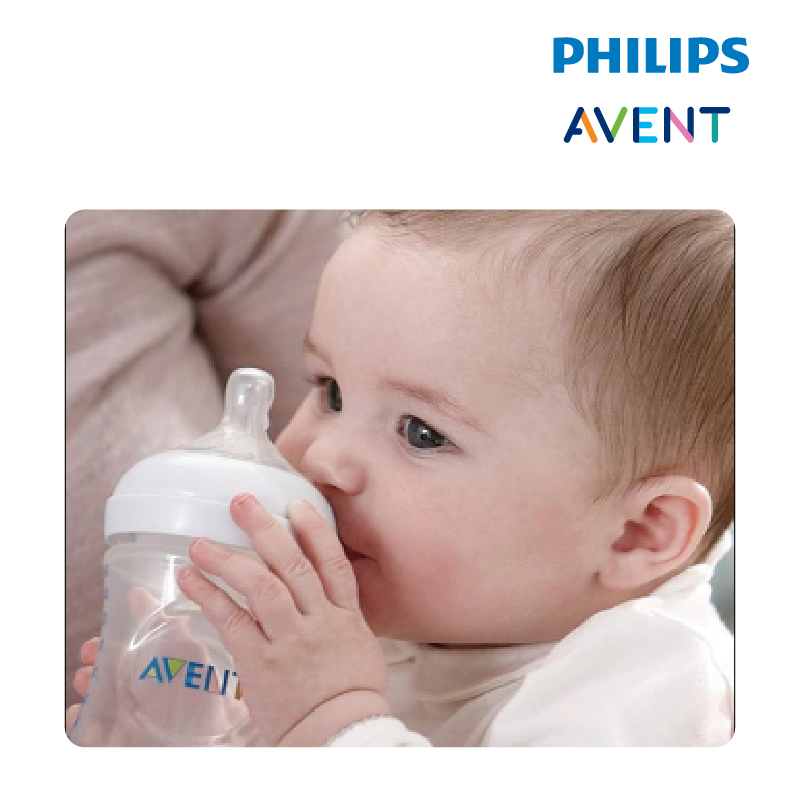 Astra Family Philips Avent Natural Teat 2.0 Med. Flow 3M+3H baby bottle - 2pcs/pack