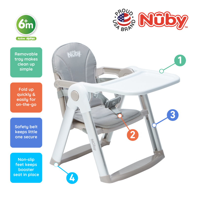 Astra Family Nuby booster seat - foldable travel baby chair.