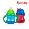 Astra Family Two Nuby Flip N Sip Cup - Fat Straw 240ML/ 8OZ on a white background.