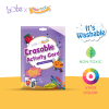 Astra Family Kraftee x Bubs Erasable Picture Card - Plant Burst w 12 Washable Crayons (Limited Edition) - non toxic colors for kids.