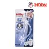 Astra Family A package with a Nuby pacifier and a Nuby Comfort Bottles Replacement Kit-1 Weighted Straw 1 Plastic Adapter & 1 Thin Cleansing Brush.