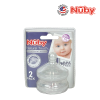 Astra Family Nuby natural touch bottle - 2 pack with Nuby Natural Touch Silicone Replacement Nipples - Slow Flow (2pcs).