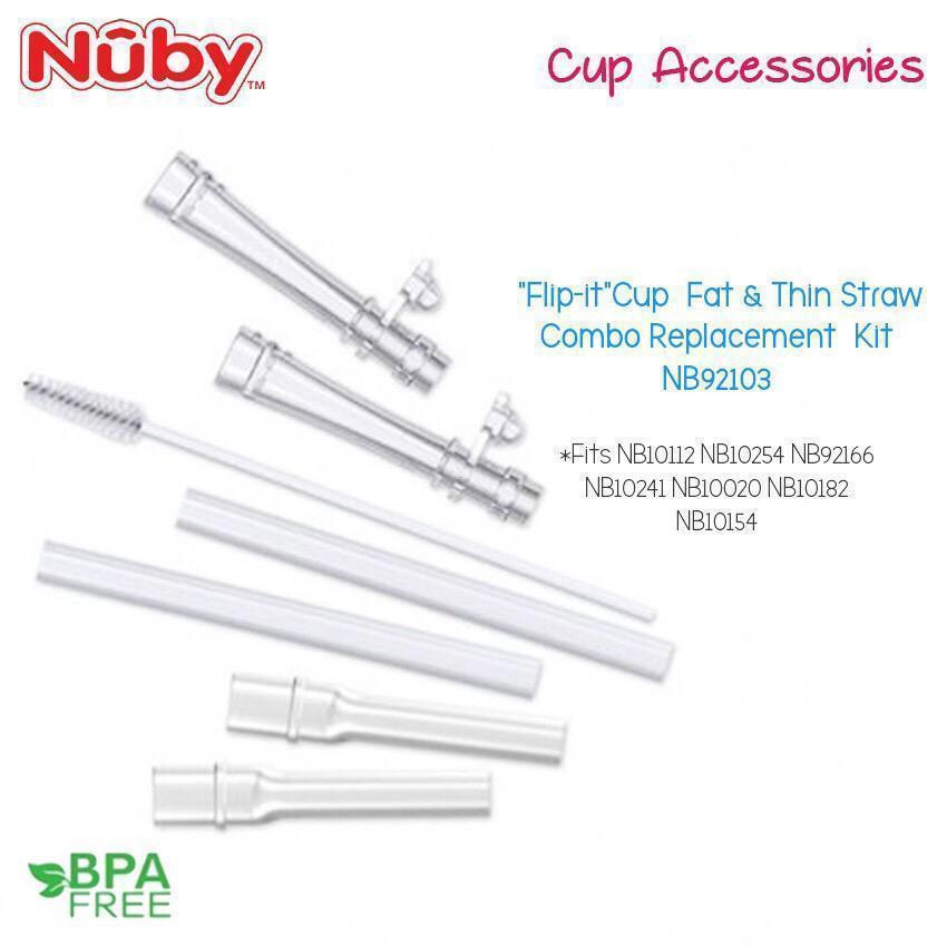 nuby flip n sip cup fat straw 240ml/ 8oz (copy)