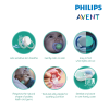 Astra Family Philips Avent Soother Air Night Time Boy 0-6M, suitable for babies aged 6-18 months.