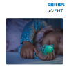Astra Family Philips Avent Soother Air Night Time Girl 0-6M designed for nighttime use featuring the Air Night Time feature, suitable for boys aged 6-18 months.