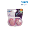 Astra Family Philips Avent Soother Air Night Time Girl 6-18M in pink packaging, perfect for soothing and ensuring a peaceful night's sleep.