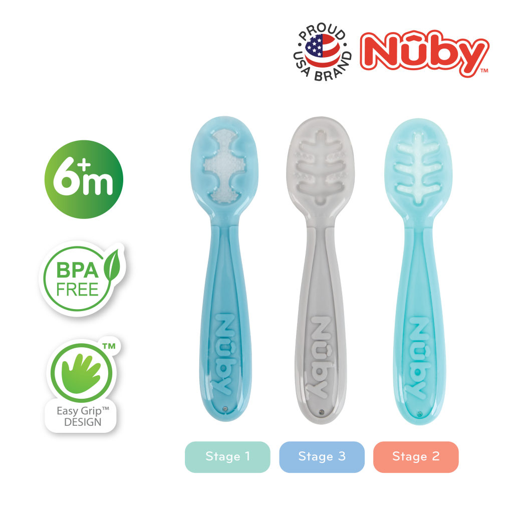 Nuby 3 pc. 3-Stage Baby's First Spoons Set