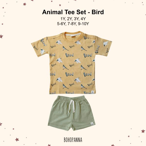 animal tee set bird