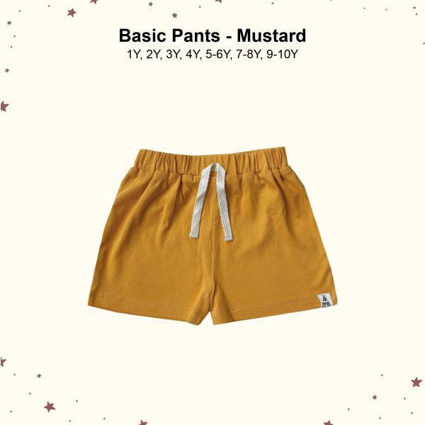 bohopanna basic pants mustard