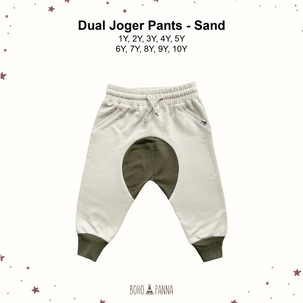 bohopanna dual joger pants sand