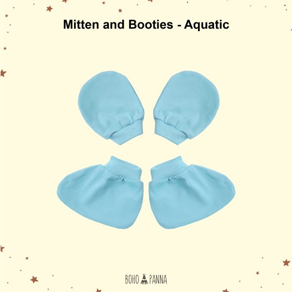 bohopanna mitten & booties aquatic