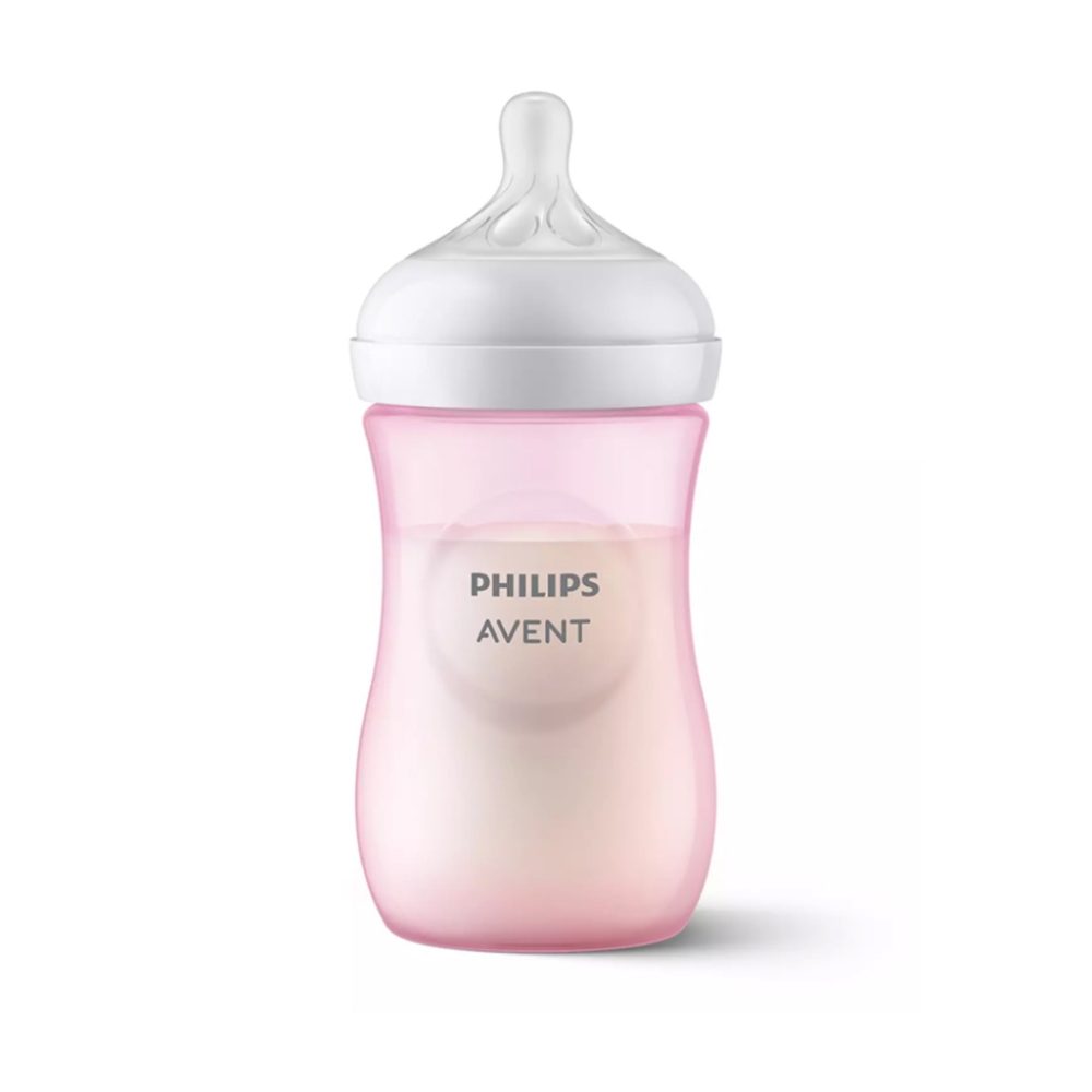 pa natural response baby bottle 1m 9oz260ml pink scy90311(3)