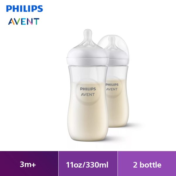 pa natural response baby bottle 3m 11oz330ml twin scy90602(1)