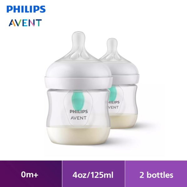 pa natural response baby bottle with airfree vent 0m 4oz125ml twin scy67002(1)