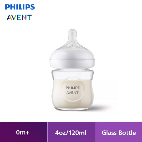 pa natural response glass baby bottle 0m 4oz120ml scy93001(1)